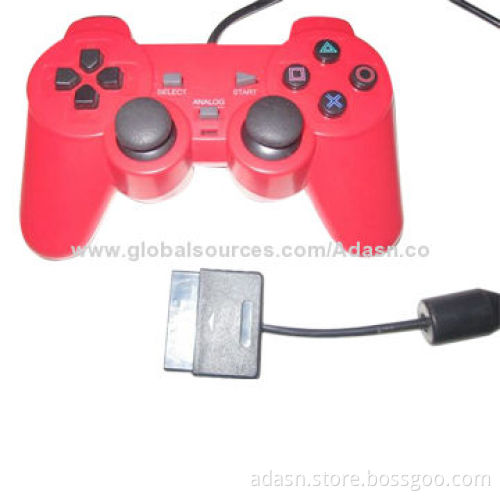 Wired game joypad for PS2, with double shock, various colors available, cheap price